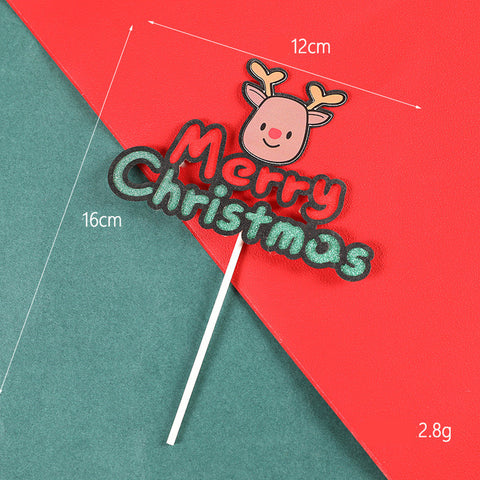 Creativity Decoration Bells Antlers Christmas Cake Card Creativity Decoration Bells Antlers Christmas Cake Card