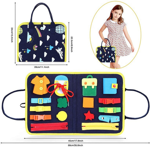 New Busy Book Children's Busy Board Dressing And Buttoning Learning Baby Early Education Preschool Sensory Learning Toy New Busy Book Children's Busy Board Dressing And Buttoning Learning Baby Early Education Preschool Sensory Learning Toy