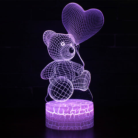 3D cute bear creative night light 3D cute bear creative night light
