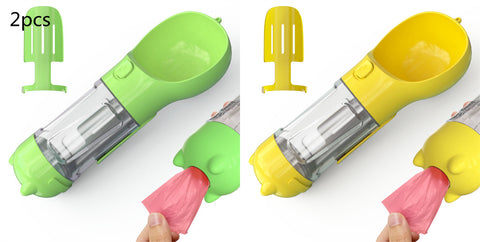 Pet Water Bottle Feeder Bowl Garbage Bag Storage Portable Pet Outdoor Travel 3 In 1 Dog Water Bottle Pet Water Bottle Feeder Bowl Garbage Bag Storage Portable Pet Outdoor Travel 3 In 1 Dog Water Bottle