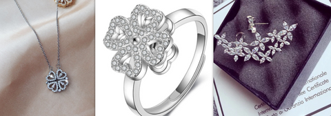 Explosive Style Detachable Deformed Four-leaf Clover Necklace For Women A Multi-wearing Zircon Small Love Short Clavicle Chain Explosive Style Detachable Deformed Four-leaf Clover Necklace For Women A Multi-wearing Zircon Small Love Short Clavicle Chain