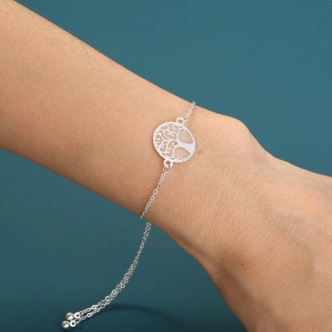 Silver Copper, tree of life, dripping oil, luminous bracelet Silver Copper, tree of life, dripping oil, luminous bracelet
