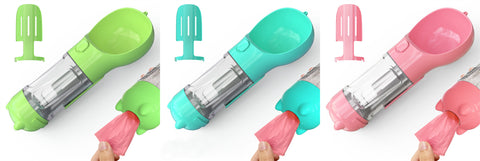 Pet Water Bottle Feeder Bowl Garbage Bag Storage Portable Pet Outdoor Travel 3 In 1 Dog Water Bottle Pet Water Bottle Feeder Bowl Garbage Bag Storage Portable Pet Outdoor Travel 3 In 1 Dog Water Bottle