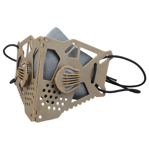 Real Person CS Tactics Half Face Protective Mask Outdoor Mountaineering Real Person CS Tactics Half Face Protective Mask Outdoor Mountaineering