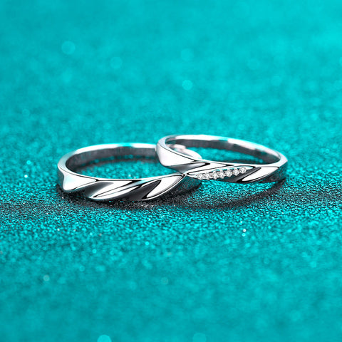 925 Sterling Silver Couple Ring Female 925 Sterling Silver Couple Ring Female