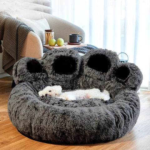 Dog Bed Cat Mat Round Large Pet House Long Plush Deep Sleeping Warm Bear Paw Shape Super Soft Cushion Calm Beds Dog Bed Cat Mat Round Large Pet House Long Plush Deep Sleeping Warm Bear Paw Shape Super Soft Cushion Calm Beds