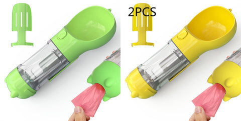 Pet Water Bottle Feeder Bowl Garbage Bag Storage Portable Pet Outdoor Travel 3 In 1 Dog Water Bottle Pet Water Bottle Feeder Bowl Garbage Bag Storage Portable Pet Outdoor Travel 3 In 1 Dog Water Bottle