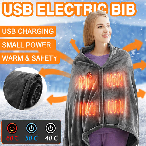 Winter Flannel Heated Blanket Cold Protection Body Warmer Usb Heated Warm Shawl Electric Heated Plush Blanket Winter Flannel Heated Blanket Cold Protection Body Warmer Usb Heated Warm Shawl Electric Heated Plush Blanket