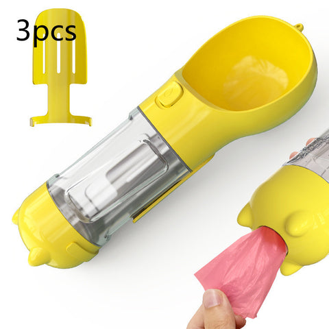 Pet Water Bottle Feeder Bowl Garbage Bag Storage Portable Pet Outdoor Travel 3 In 1 Dog Water Bottle Pet Water Bottle Feeder Bowl Garbage Bag Storage Portable Pet Outdoor Travel 3 In 1 Dog Water Bottle
