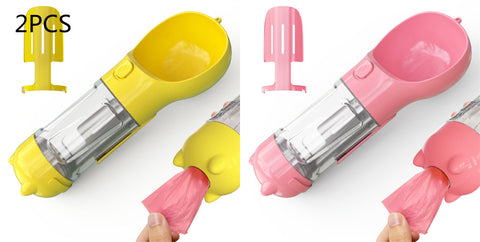 Pet Water Bottle Feeder Bowl Garbage Bag Storage Portable Pet Outdoor Travel 3 In 1 Dog Water Bottle Pet Water Bottle Feeder Bowl Garbage Bag Storage Portable Pet Outdoor Travel 3 In 1 Dog Water Bottle