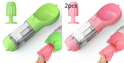Pet Water Bottle Feeder Bowl Garbage Bag Storage Portable Pet Outdoor Travel 3 In 1 Dog Water Bottle Pet Water Bottle Feeder Bowl Garbage Bag Storage Portable Pet Outdoor Travel 3 In 1 Dog Water Bottle