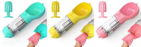Pet Water Bottle Feeder Bowl Garbage Bag Storage Portable Pet Outdoor Travel 3 In 1 Dog Water Bottle Pet Water Bottle Feeder Bowl Garbage Bag Storage Portable Pet Outdoor Travel 3 In 1 Dog Water Bottle