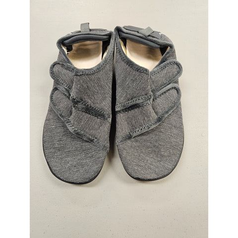 XIHALOOK Mens Slippers Wide Diabetic Shoes with Adjustable Strap for Diabetic