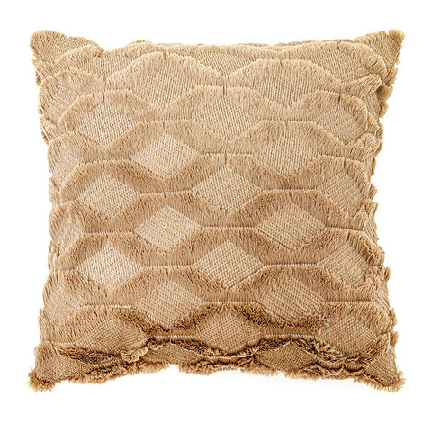 Geometric Rhombus Double-sided Three-dimensional Plush Pillowcase