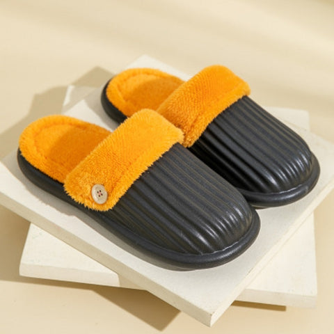 Winter Warm Shoes Fluffy Detachable Washable Slippers House Shoes For Women Men