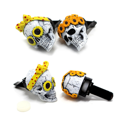 Car Air Freshener Vent Clip Car Aromatherapy Perfume Ghost Air Vent Two-Piece Car Interior Ornaments