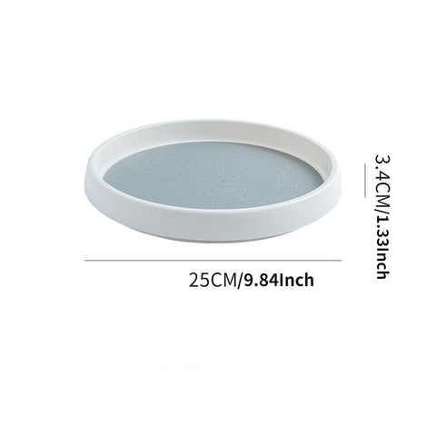 360 Rotation Non-Skid Spice Rack Pantry Cabinet Turntable With Wide Base Storage Bin Rotating Organizer For Kitchen Seasoning