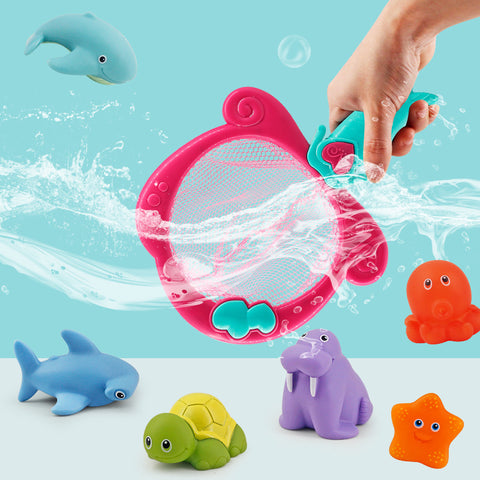 Children Playing In The Water Fish Fishing Baby Bathroom Toy Mermaid Fishing
