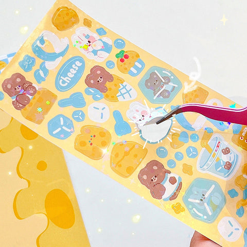 Goo Card Set Cute Sticker Kids Toy Material Pack