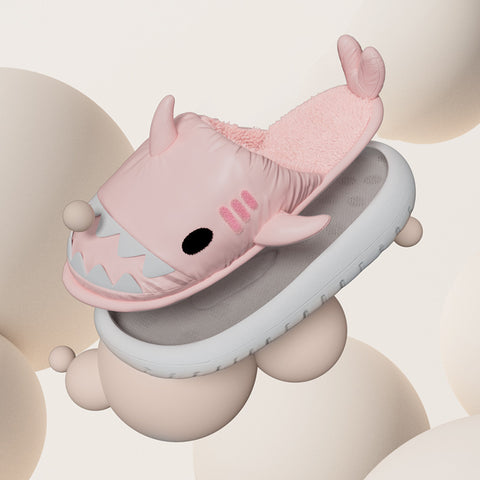 Winter Shark Slippers Detachable House Shoes For Women