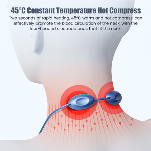 5 Modes 15 Level Massager Electric Pulse Neck Massager Cordless Fashion Pendant Intelligent Neck Massager With Heat For Pain Relief And Relax Electric Pulse Neck Massager Tools