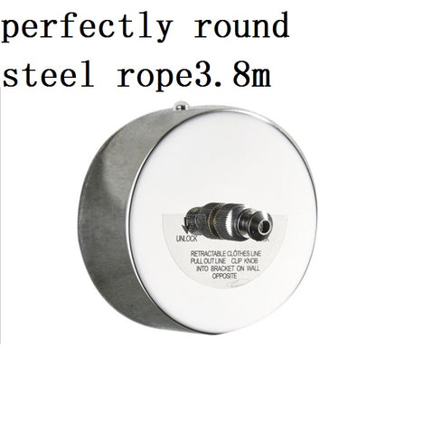 304 Stainless Steel Retractable Washing Line With Steel String Wire Rope Wall Mounted Clothesli No Punching Home Supply