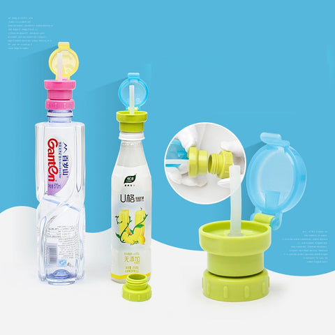Baby Straw Cover Children's Portable Bottled Beverage Anti-spill And Anti-choking Straw With Adapter