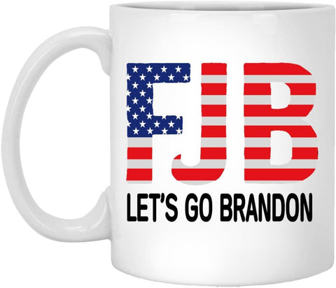 Let's Go Brandon Ceramic Coffee Mark Cup Tea Water Cup English