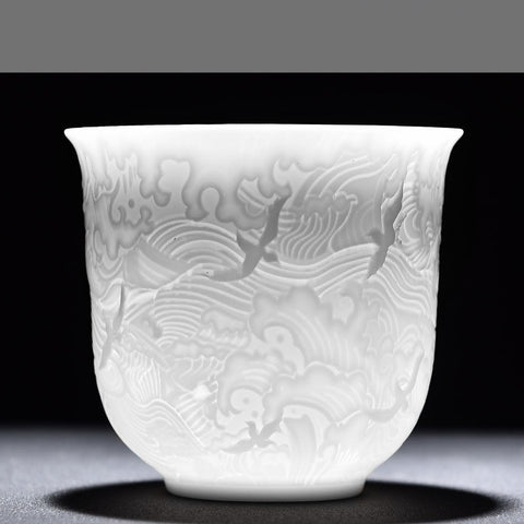 White China tea cup and tea set