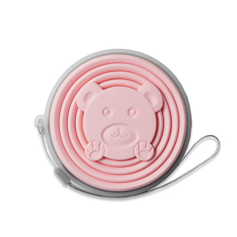 Folding Colorful Cup Foldable Collapsible Telescopic Silicone Water Bottle Outdoor Travel Children Cups Teacups Ware Jug Drink Water Copa