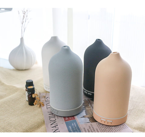 5 Colors Ceramic Humidifiers Smart Ultrasonic Aroma Diffuser 100ML Ceramic Aroma Diffuser