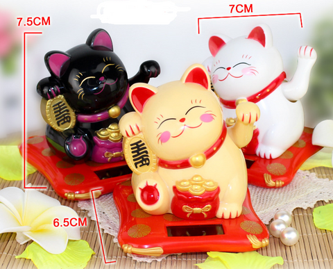 Hand-cranked cats, solar-powered car decorations, ornaments