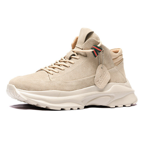 Leather sports shoes men's old shoes