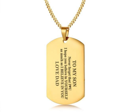 To My Son - Awesome Dog Tag