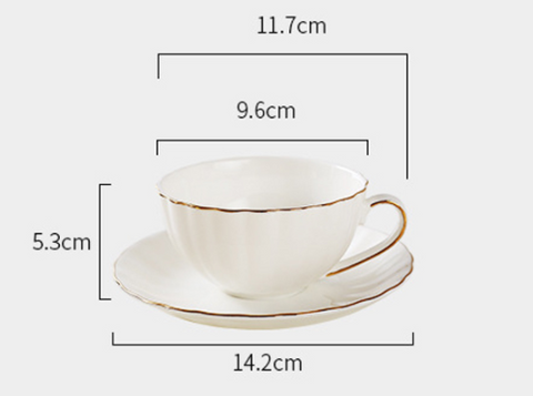 English afternoon tea cup coffee cup