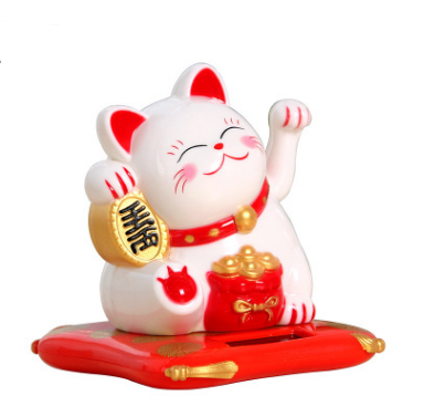 Hand-cranked cats, solar-powered car decorations, ornaments