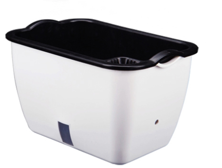 Lazy man long plastic flowerpot