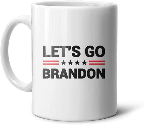 Let's Go Brandon Ceramic Coffee Mark Cup Tea Water Cup English