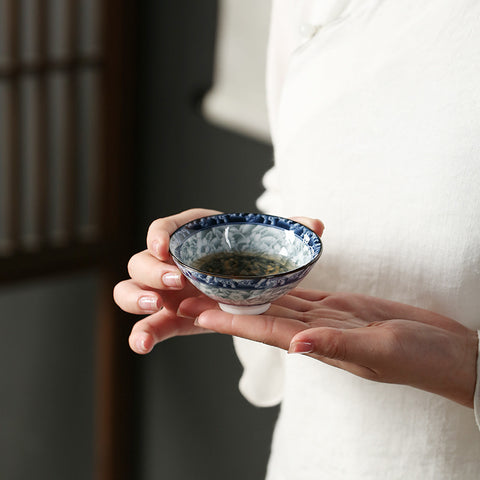 Ceramic Cup Bamboo Hat Tea Large Kung Fu Tea Set Tea Cup Tea Cup Cup