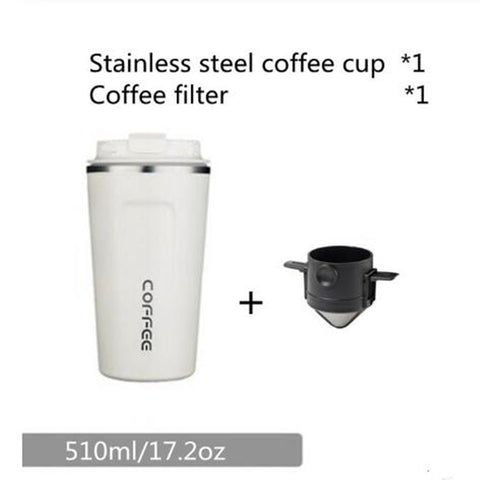 Coffee cup heat preservation  stainless steel latte tea cup