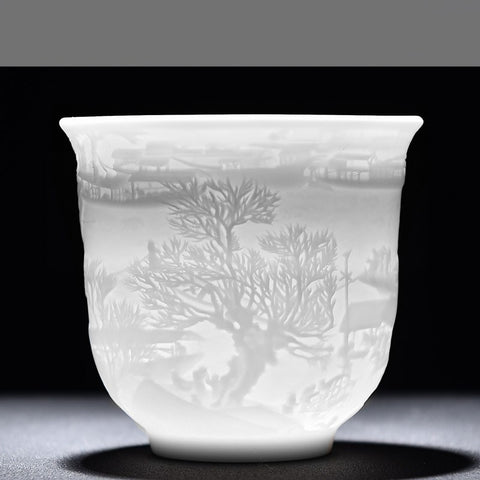 White China tea cup and tea set