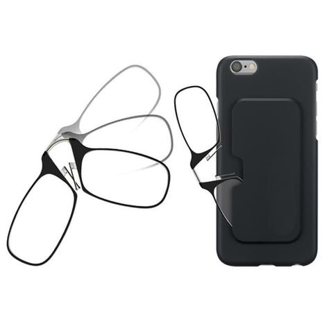 ThinOptics Stick Anywhere, Go Everywhere Women Men Reading Glasses Plus Universal Pod Case,black Frame, Case SOS +1.0 +1.5 +2.0