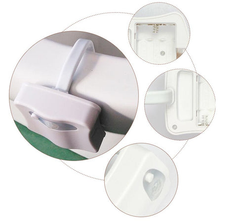 The new 8 color toilet lamp hanging human toilet cover light induction of creative gifts selling LED Nightlight
