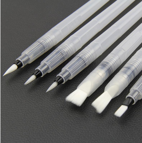 Large Capacity Barrel Water Pen Watercolor Painting Promotional Pen Calligraphy Drawing Art Supplies