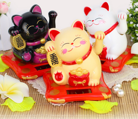 Hand-cranked cats, solar-powered car decorations, ornaments