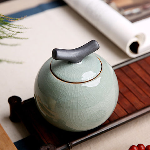 Kungfu Tea Accessories Ge Kiln Sealed Tea Cans