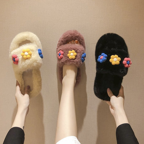 Women's Soft Plush Lightweight House Slippers Non Slip Cross Band Slip On Toe Cozy Indoor Outdoor Slippers