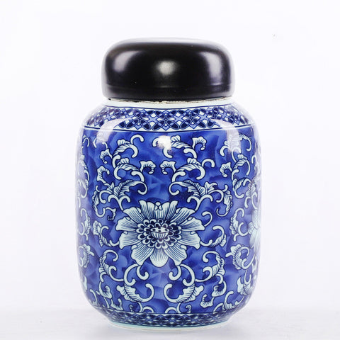 Blue And White Tea Box Ceramic Tea Box