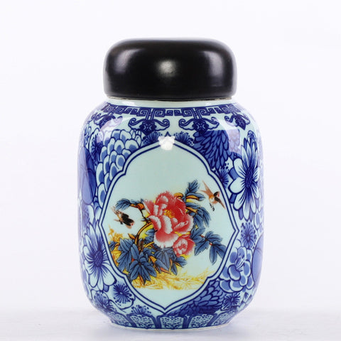 Blue And White Tea Box Ceramic Tea Box