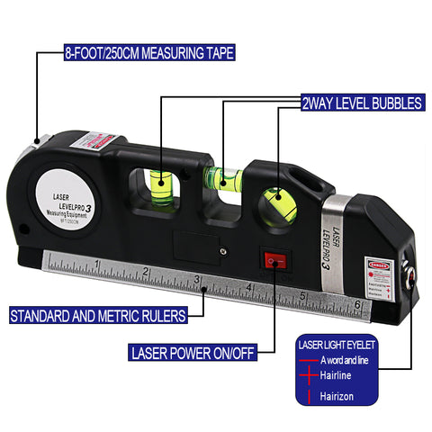 Laser Level Ruler Multi-functional Household Infrared Decoration